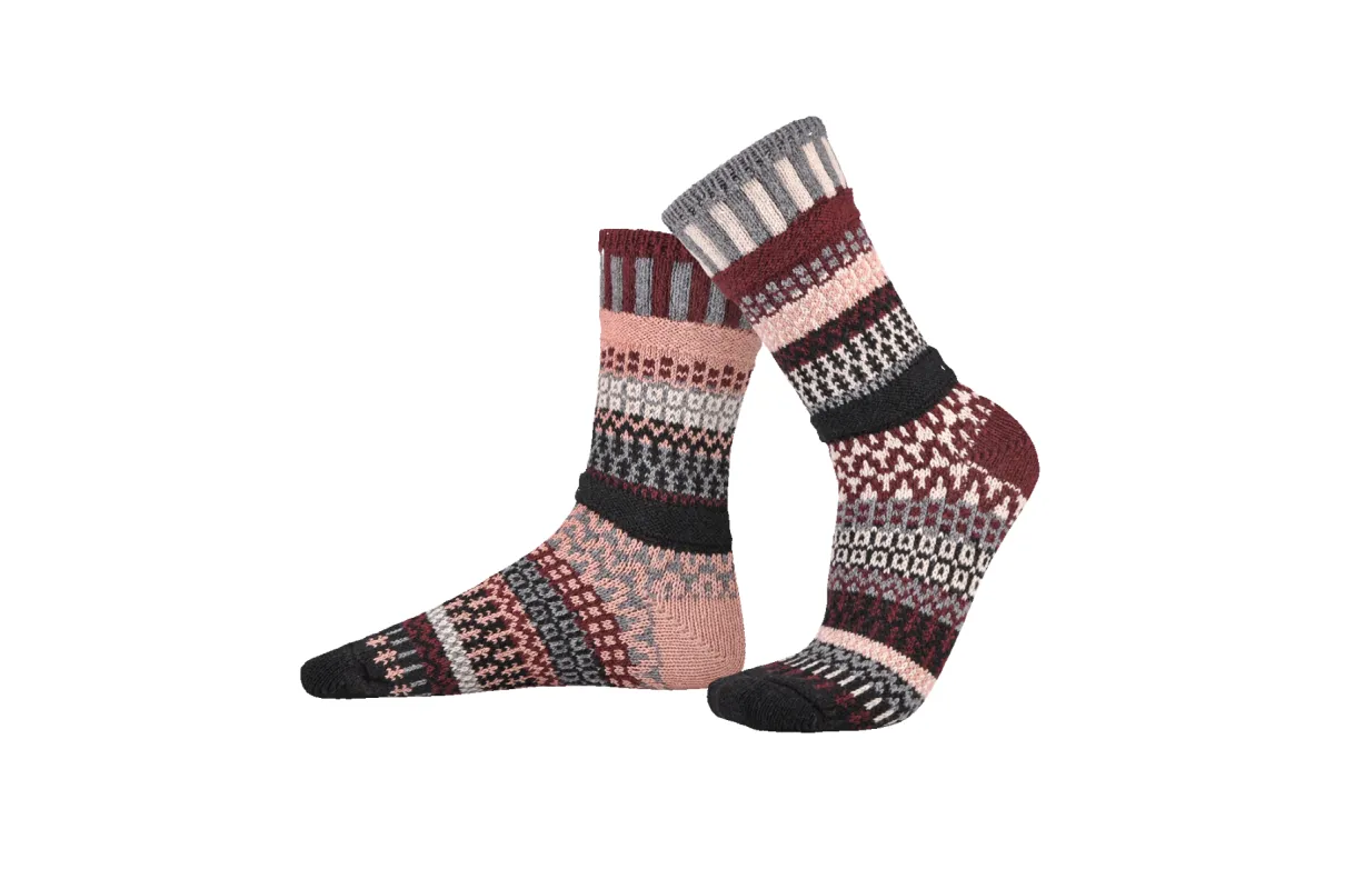 Rosewood Wool Socks sold by Solmate Socks