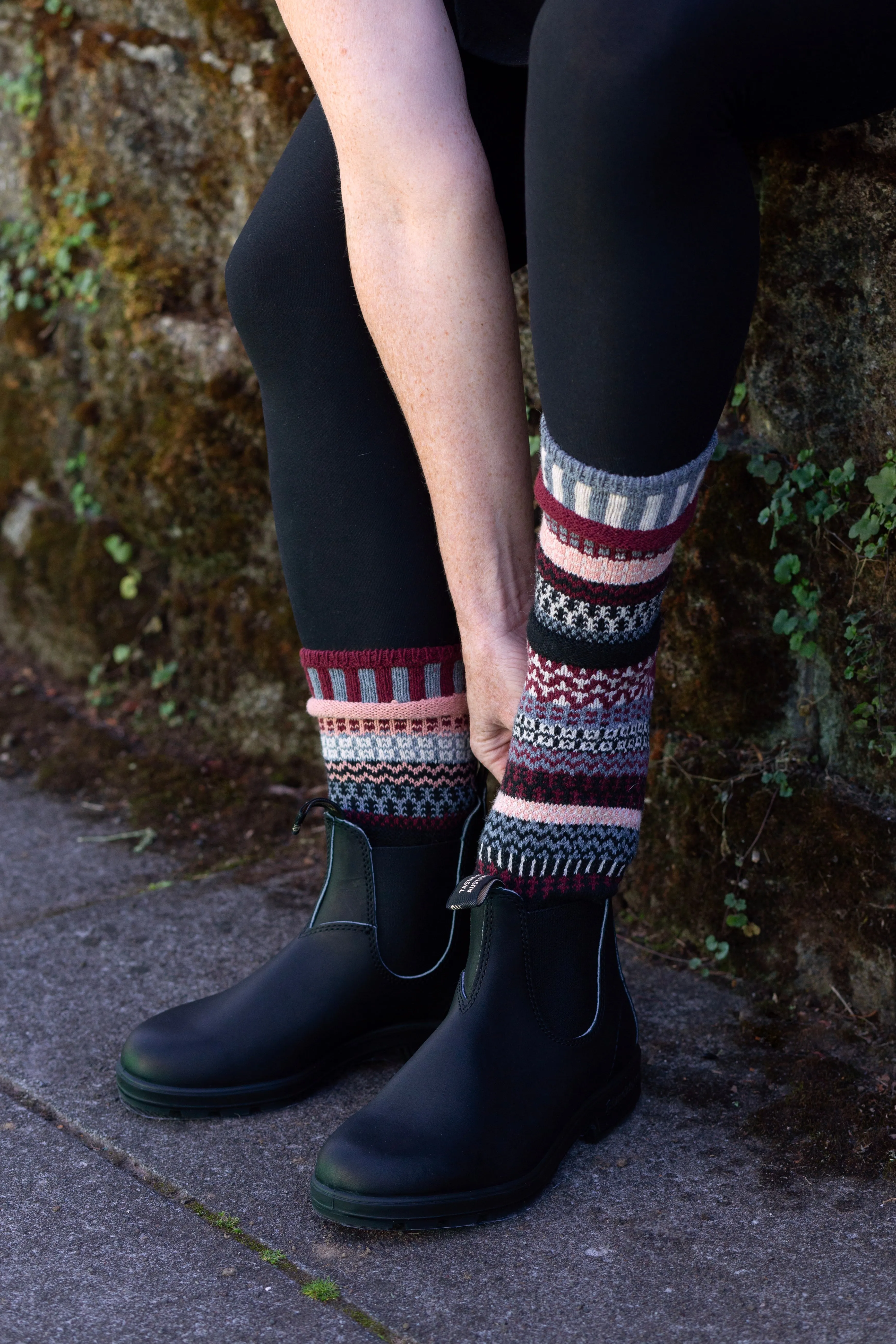 Rosewood Wool Socks sold by Solmate Socks product image thumbnail 2