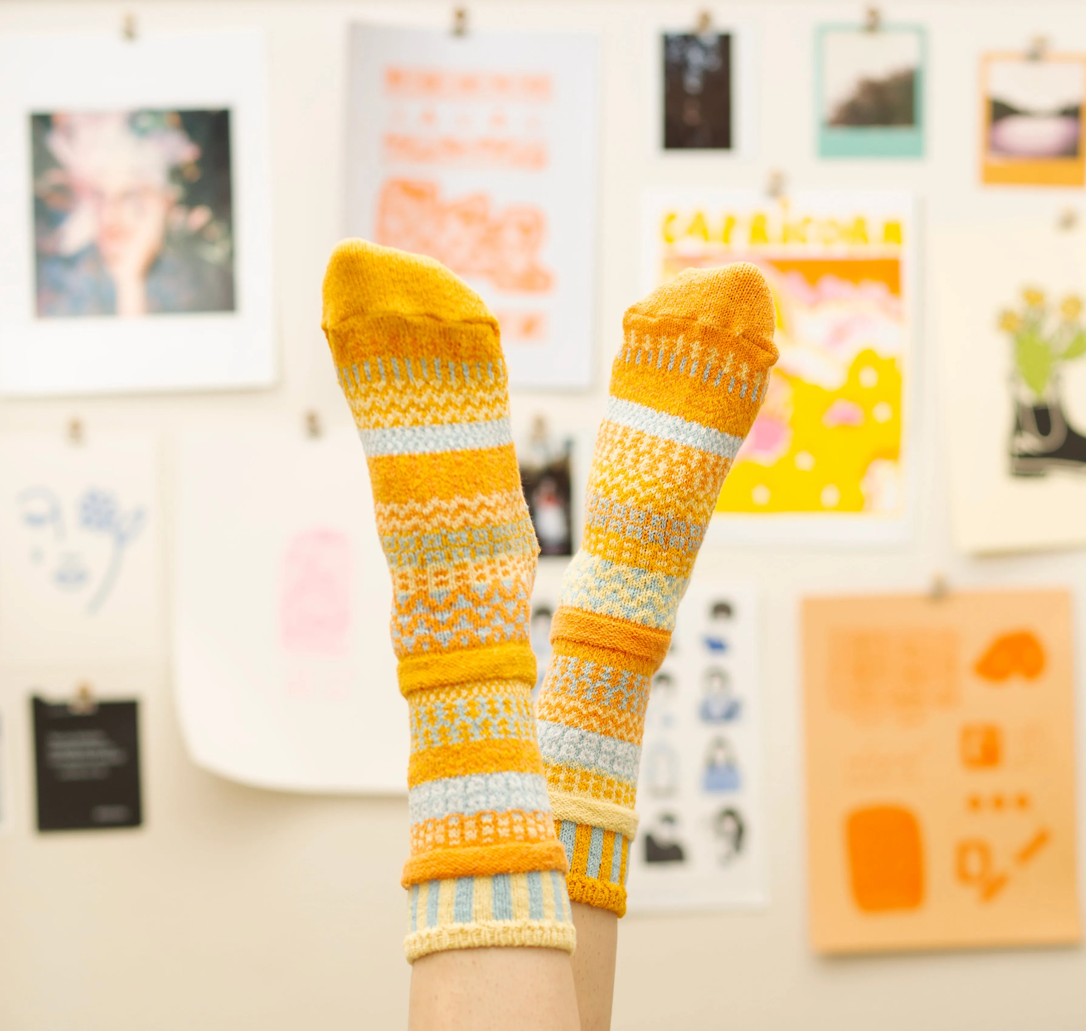 Clementine Crew Socks sold by Solmate Socks product image thumbnail 2