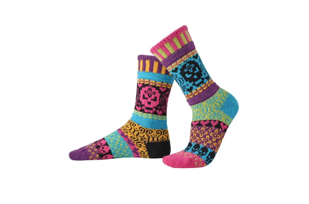 Day of the Dead Crew Socks sold by Solmate Socks