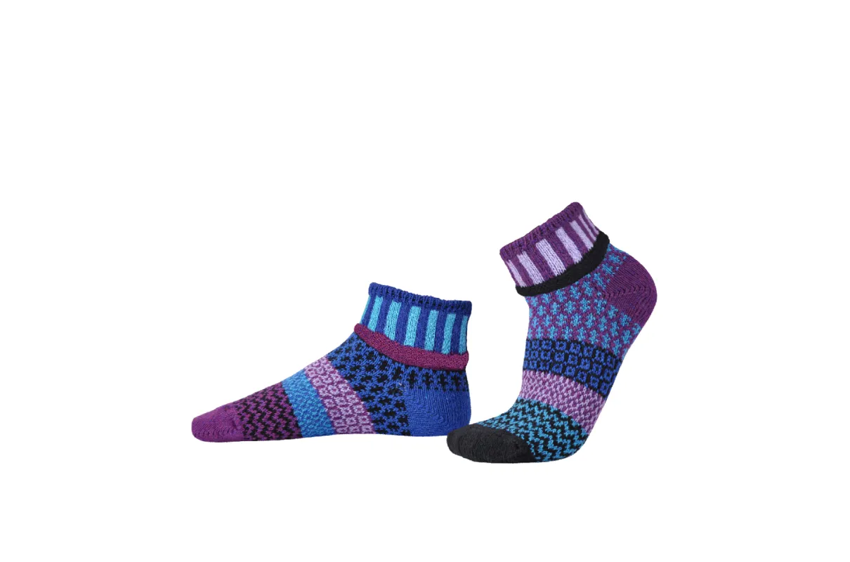 Raspberry Quarter Socks sold by Solmate Socks