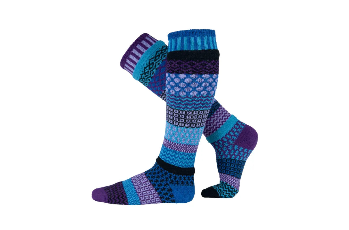Raspberry Knee Socks made by Solmate Socks