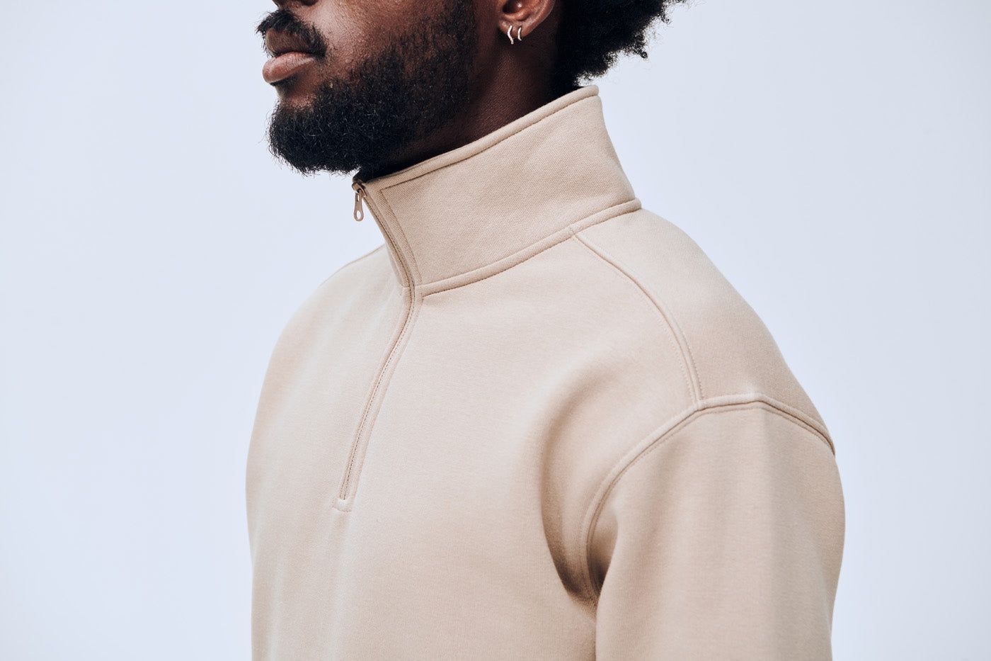 Ken half zip sweatshirt sold by Soulland product image thumbnail 5