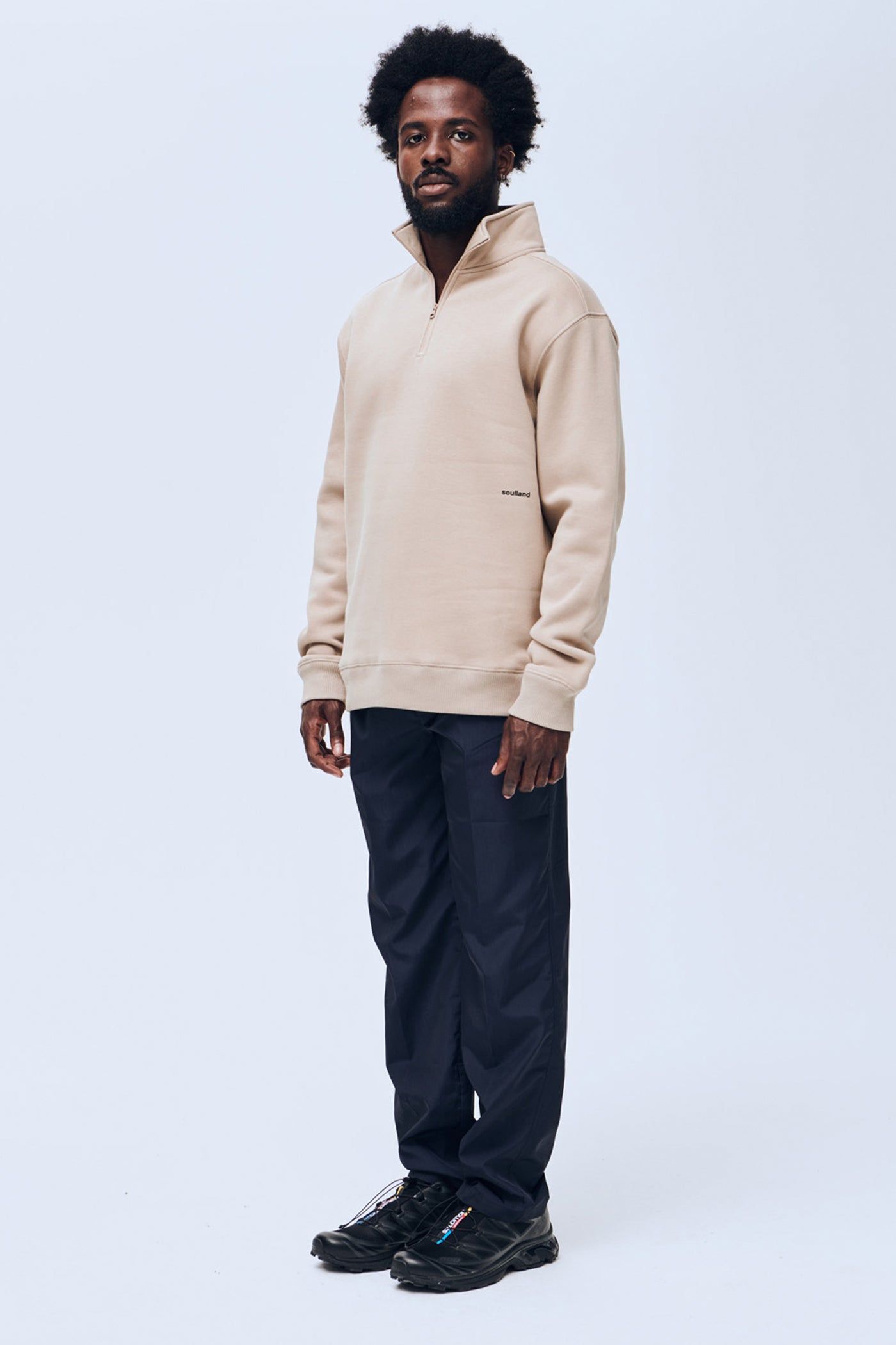 Ken half zip sweatshirt sold by Soulland product image thumbnail 3