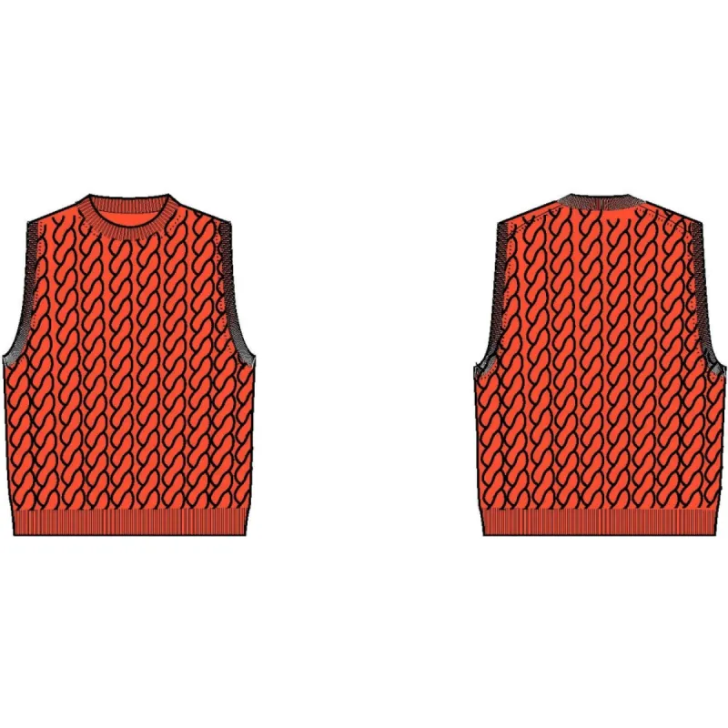 TOBY open knit vest made by Soulland