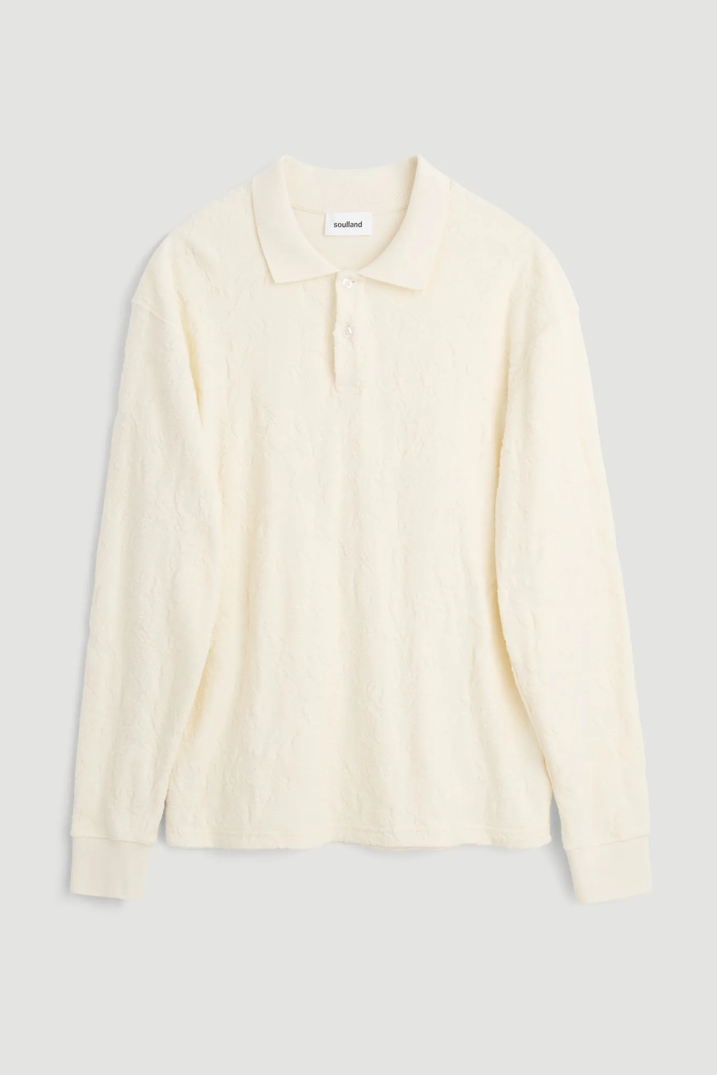 ROBERT plush L/S polo shirt sold by Soulland product image thumbnail 3