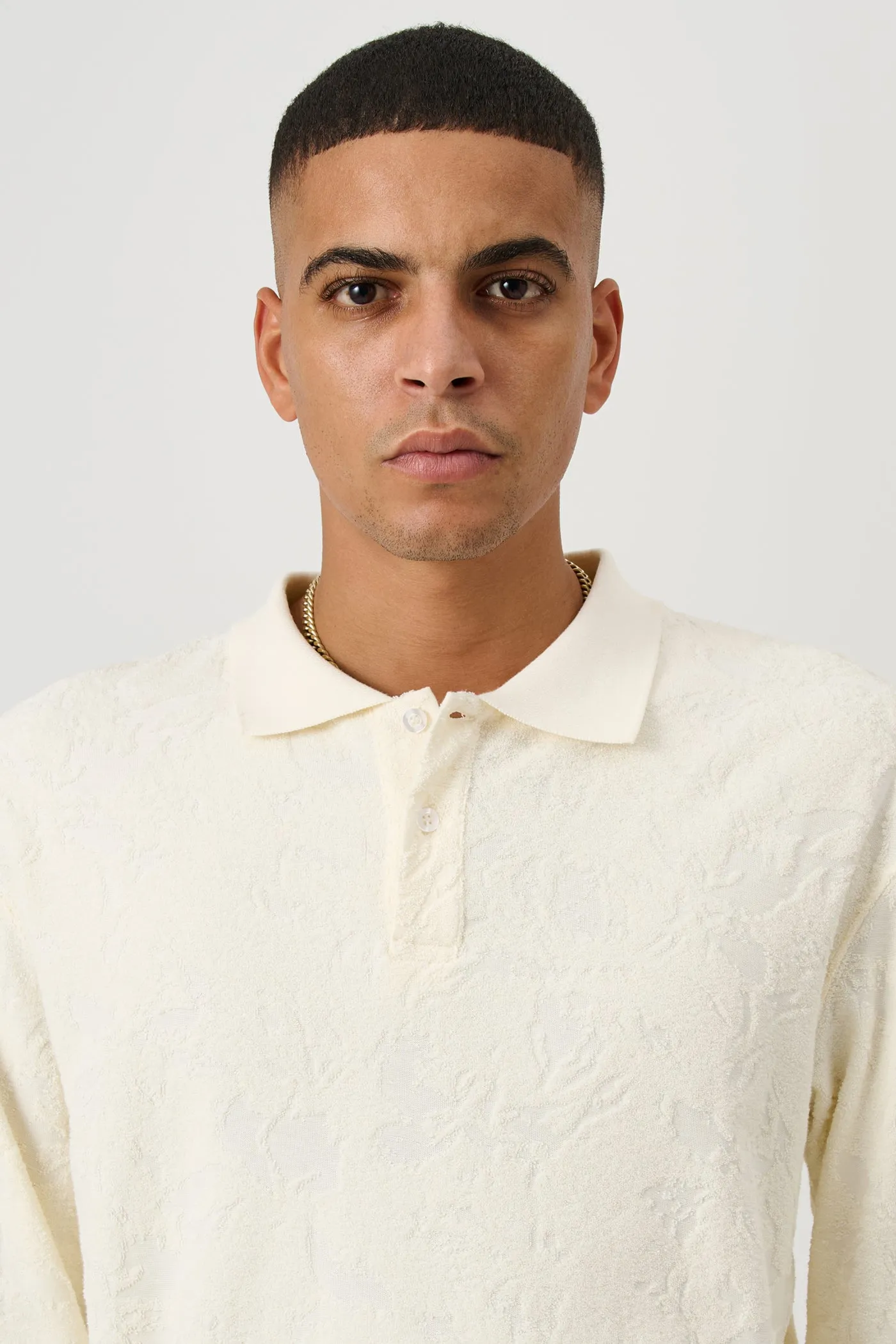 ROBERT plush L/S polo shirt sold by Soulland product image thumbnail 2