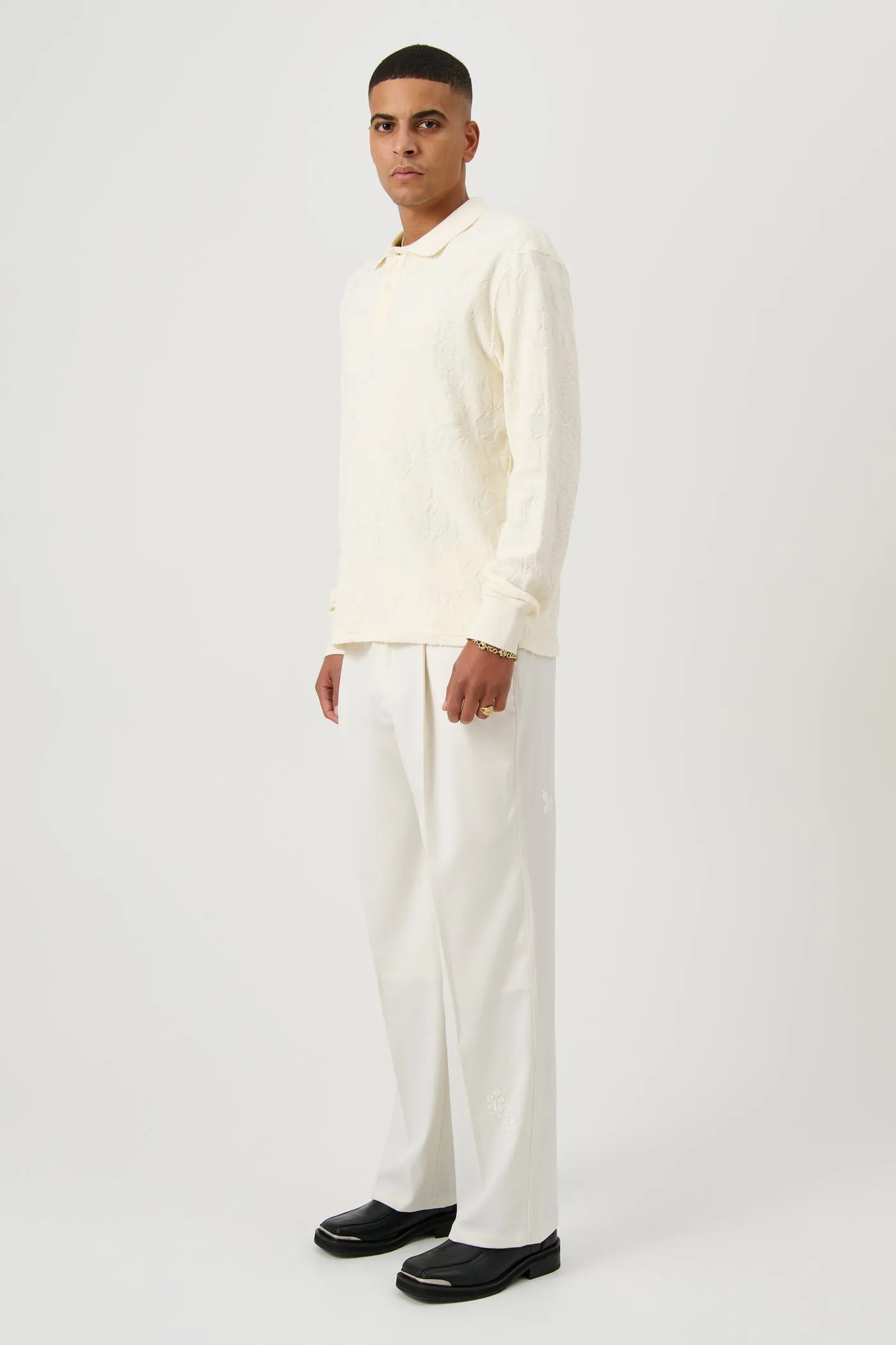 ROBERT plush L/S polo shirt sold by Soulland