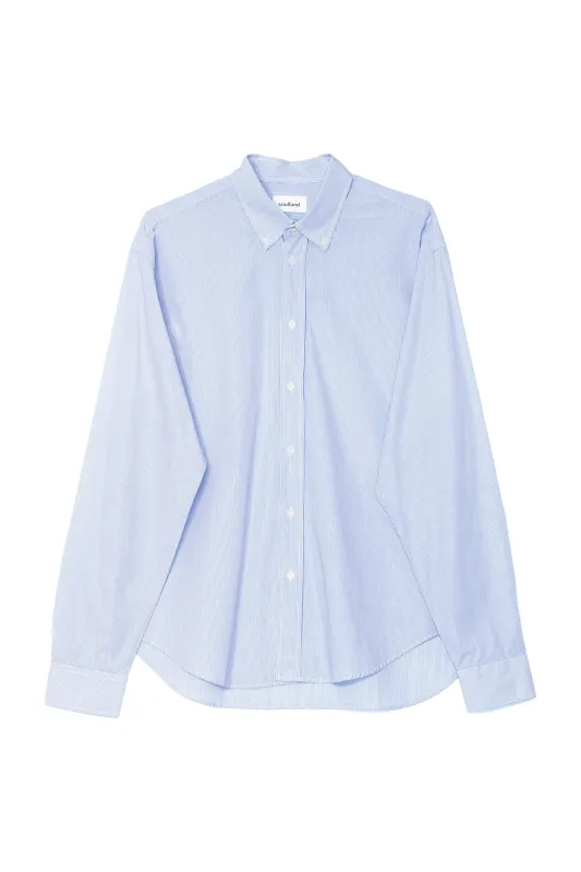 VIT bttn down mini stripe deadstock shirt made by Soulland