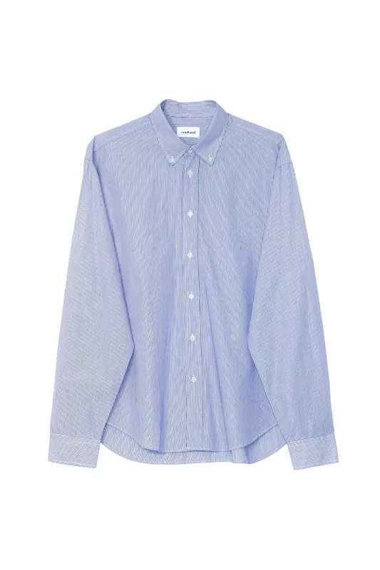 VIT bttn down mini stripe deadstock shirt made by Soulland