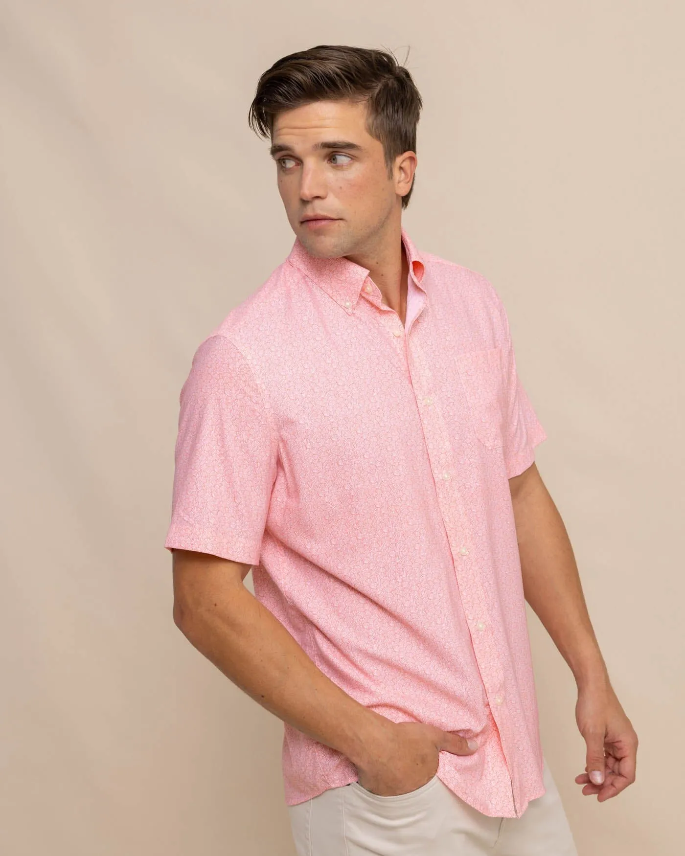 brrr°® Intercoastal What the Shell Short Sleeve Sport Shirt sold by Southern Tide product image thumbnail 3