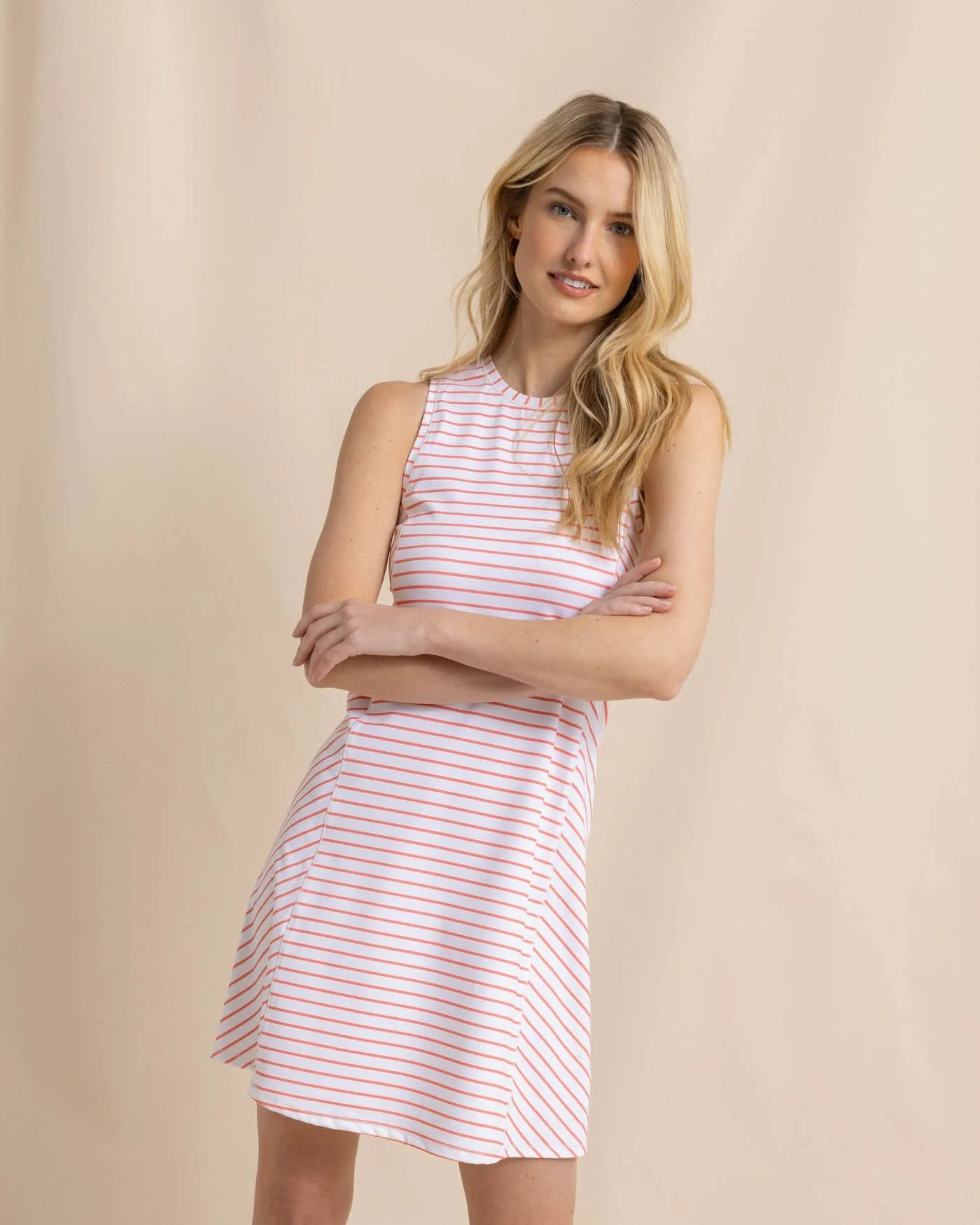 Lyllee Striped Performance Dress sold by Southern Tide