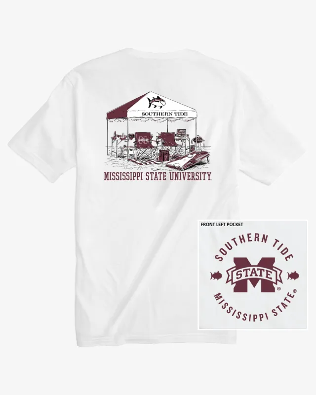 Mississippi State Bulldogs Tailgate Time T-Shirt sold by Southern Tide