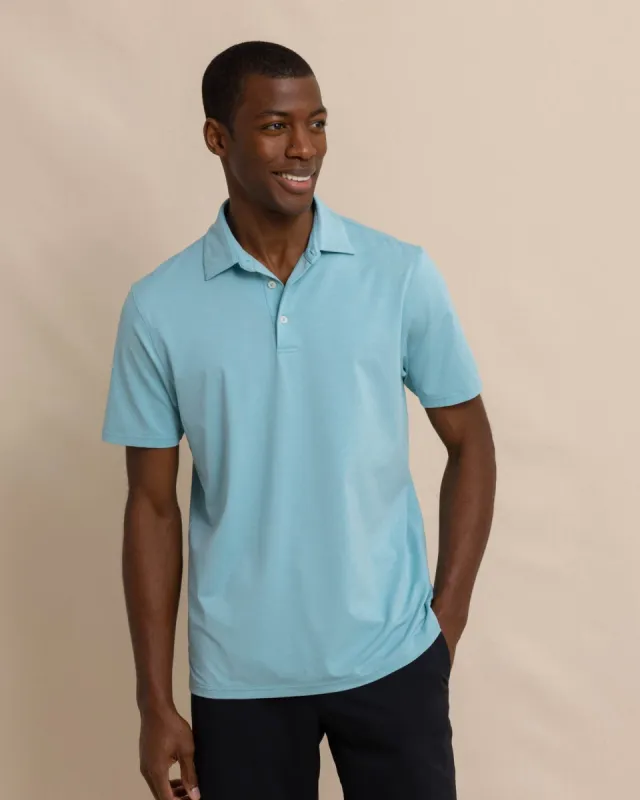 brrr°®-eeze Heather Performance Polo Shirt - Marine Blue sold by Southern Tide
