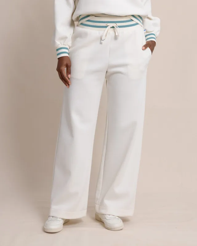 Cosette Luxe Lounge Wide Leg Pant made by Southern Tide