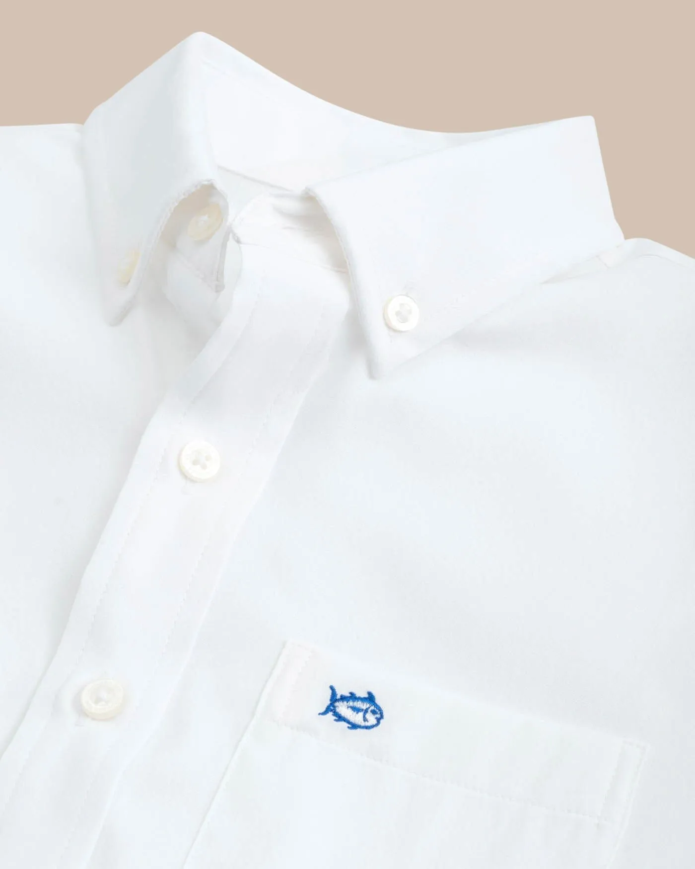Boys Intercoastal Solid Button Down Shirt sold by Southern Tide product image thumbnail 3