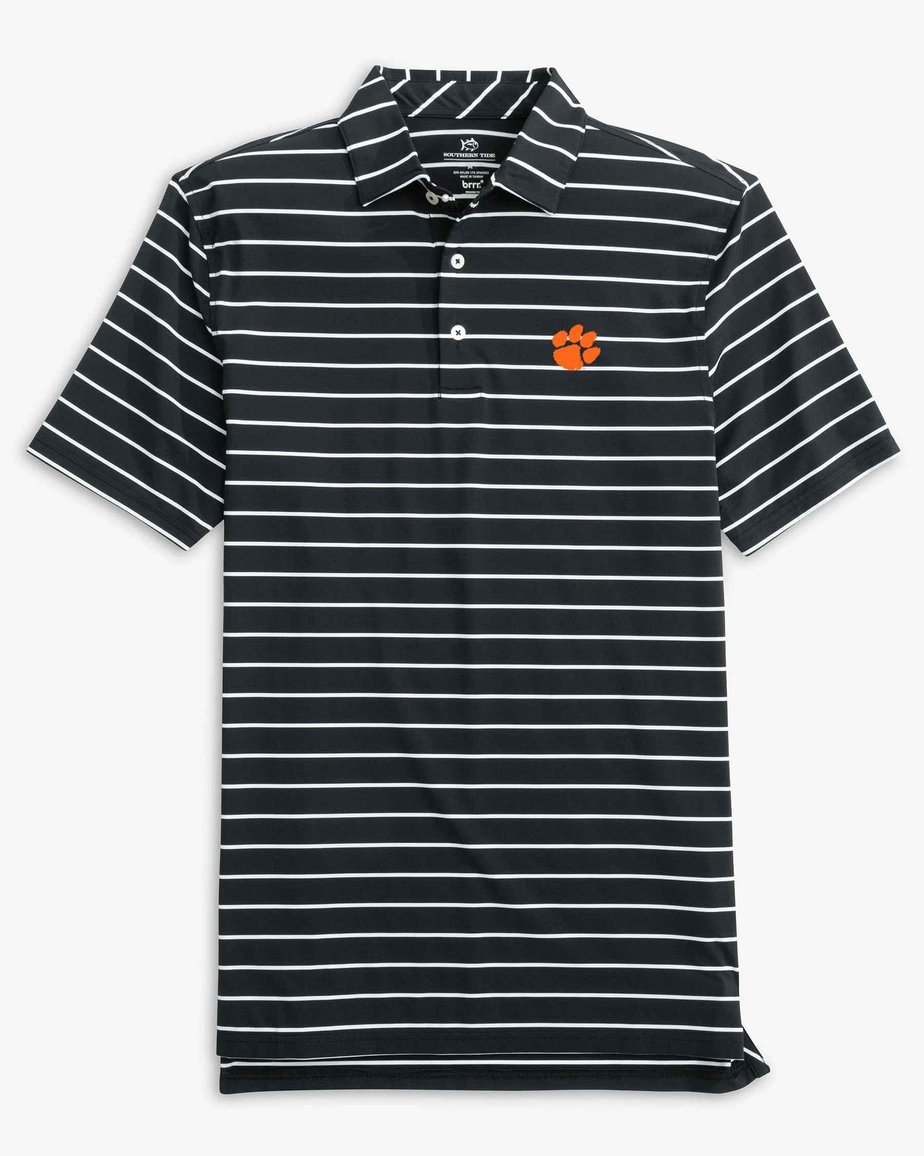 Clemson Tigers brrr°®-eeze Desmond Stripe Polo sold by Southern Tide product image thumbnail 2