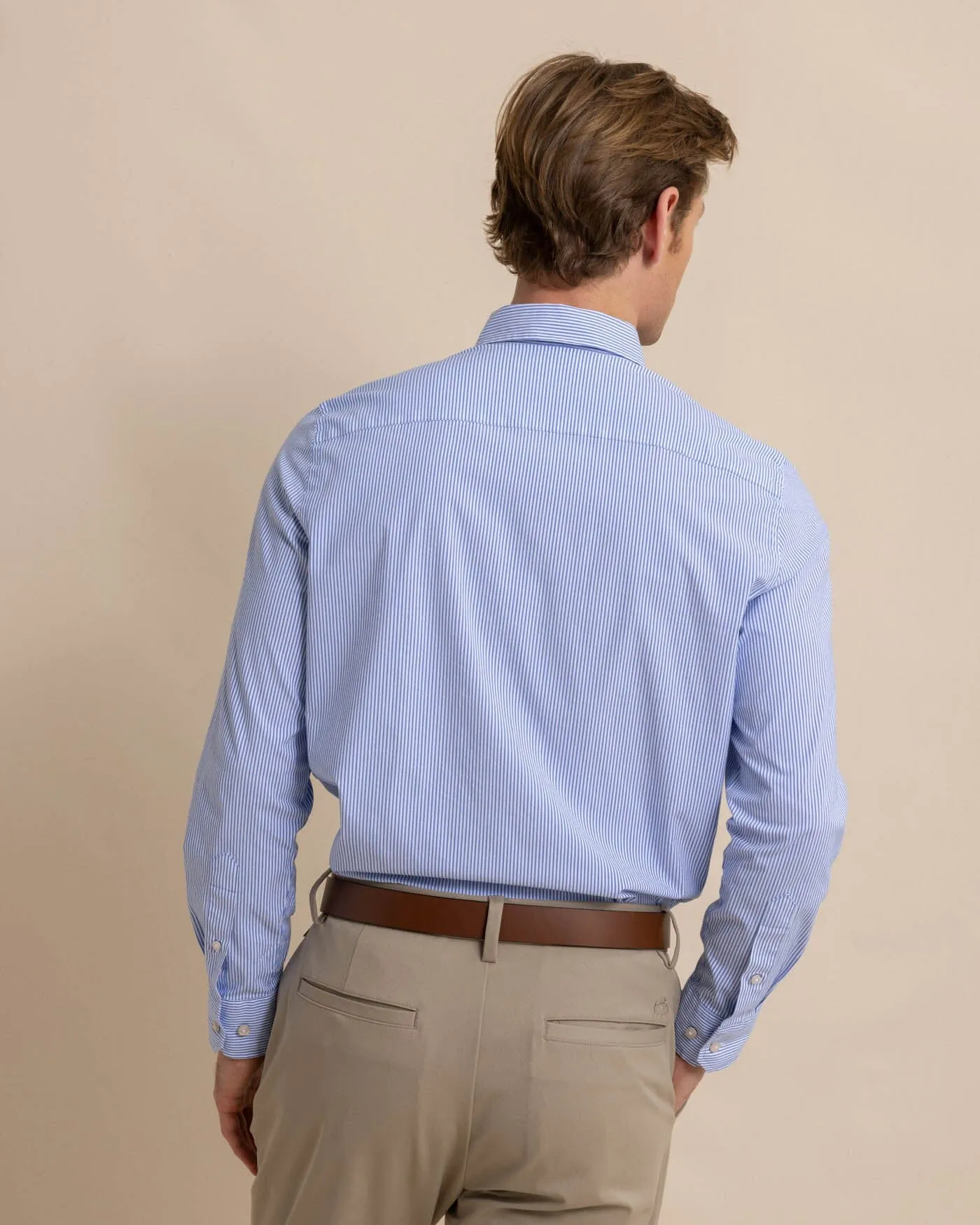 Charleston Granby Stripe Long Sleeve Sport Shirt sold by Southern Tide product image thumbnail 5