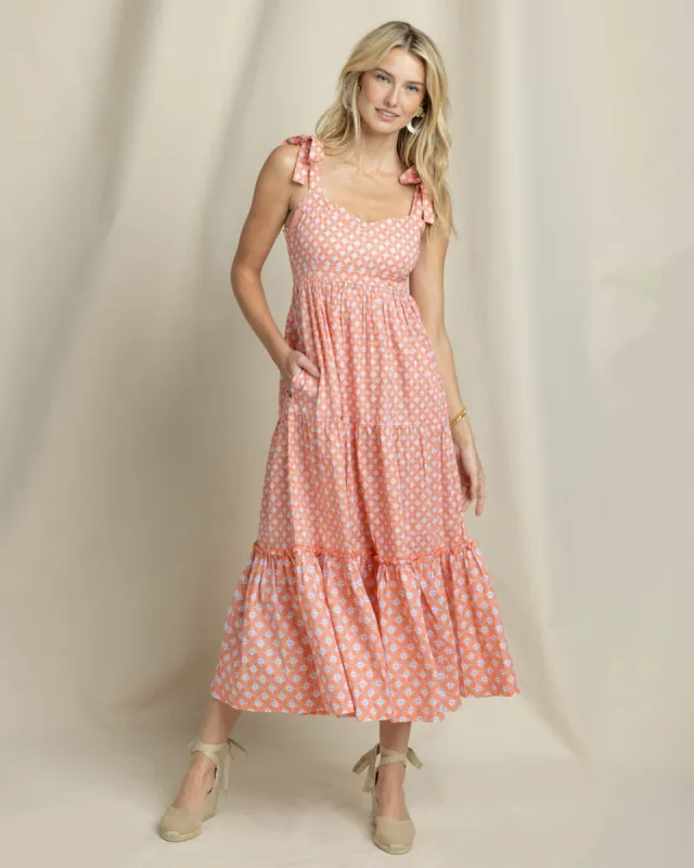 Sylvi Sun Daze Geo Print Maxi Dress made by Southern Tide