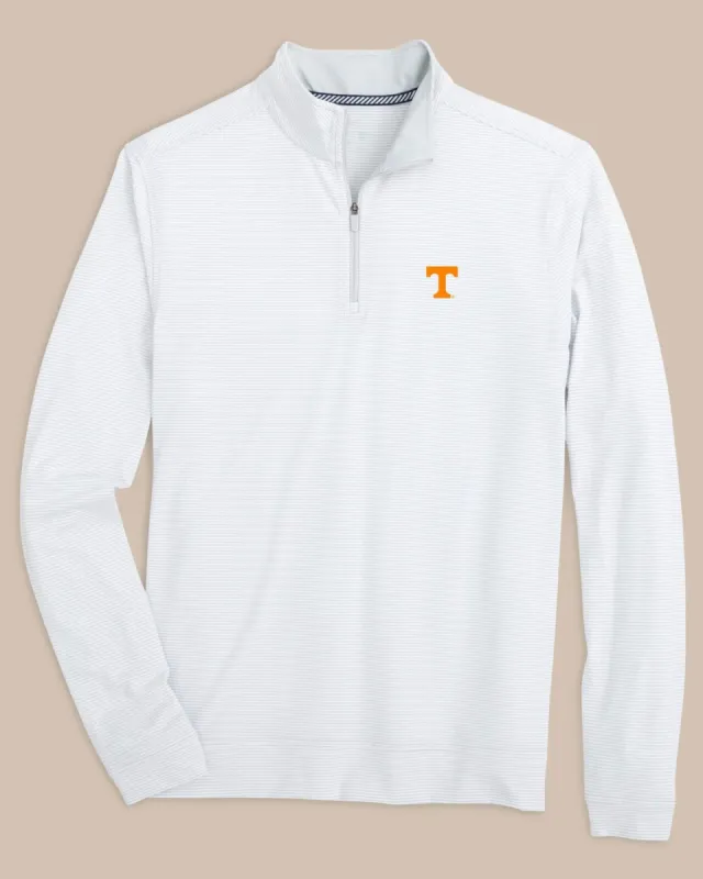 Tennessee Vols Cruiser Micro-Stripe Heather Quarter Zip sold by Southern Tide