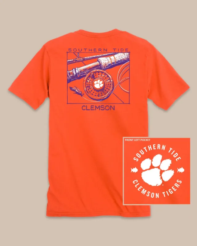 Clemson Tigers Gameday Fly Reel T-Shirt sold by Southern Tide