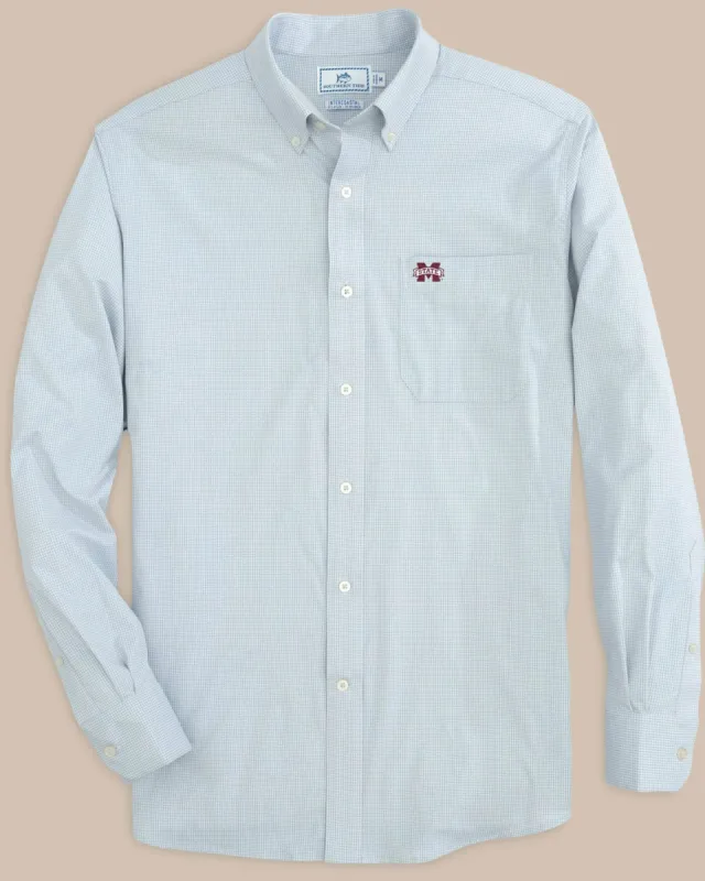 Mississippi State Bulldogs Gingham Button Down Shirt sold by Southern Tide