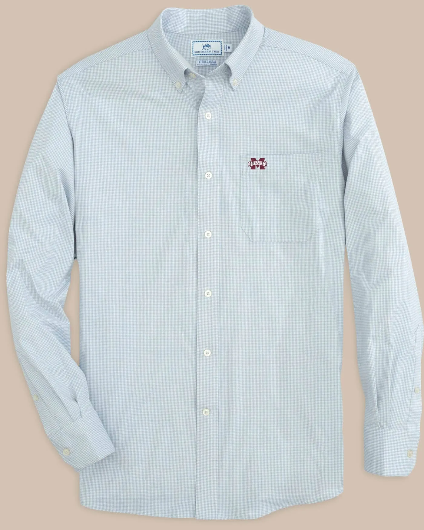 Mississippi State Bulldogs Gingham Button Down Shirt sold by Southern Tide