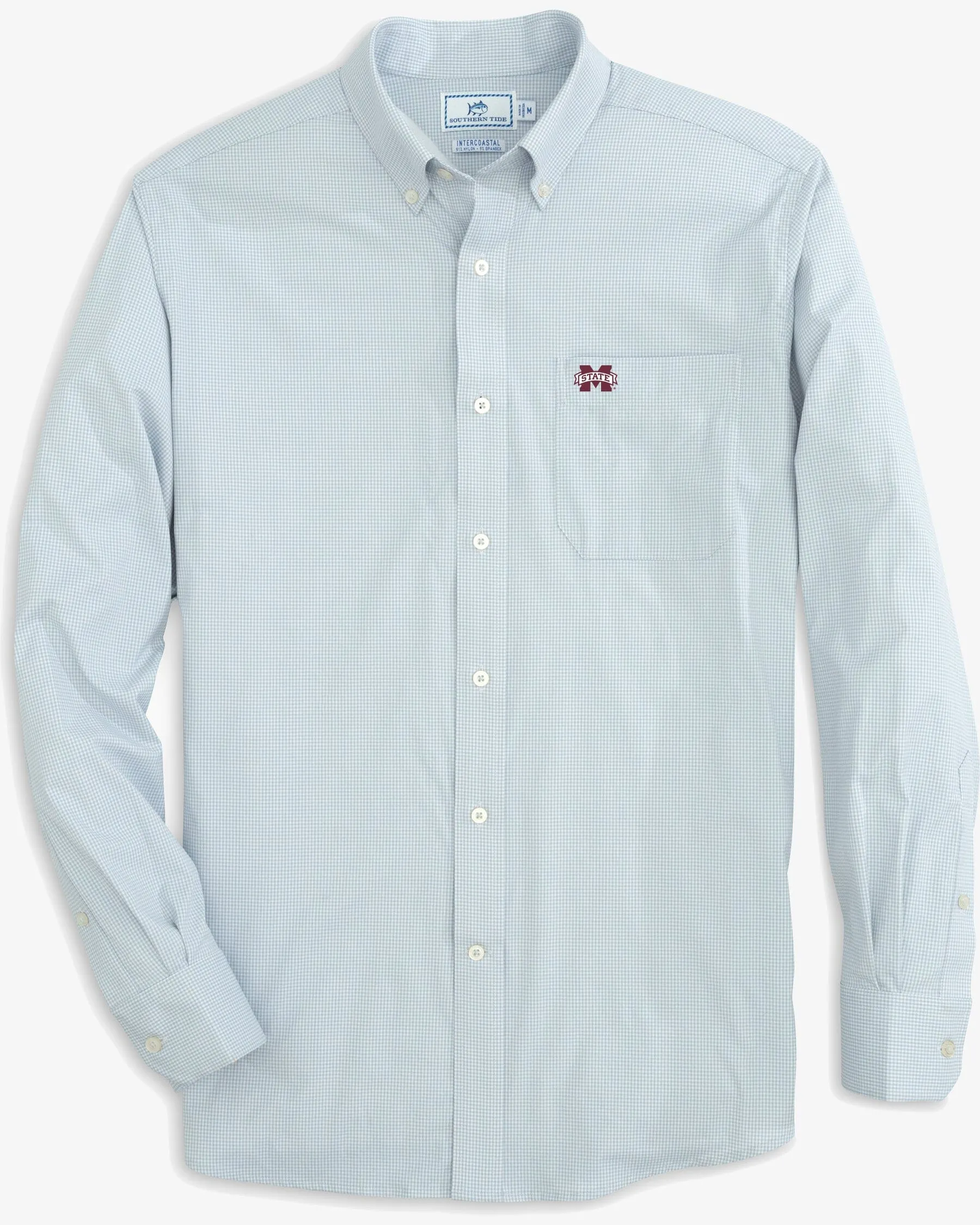Mississippi State Bulldogs Gingham Button Down Shirt sold by Southern Tide product image thumbnail 2