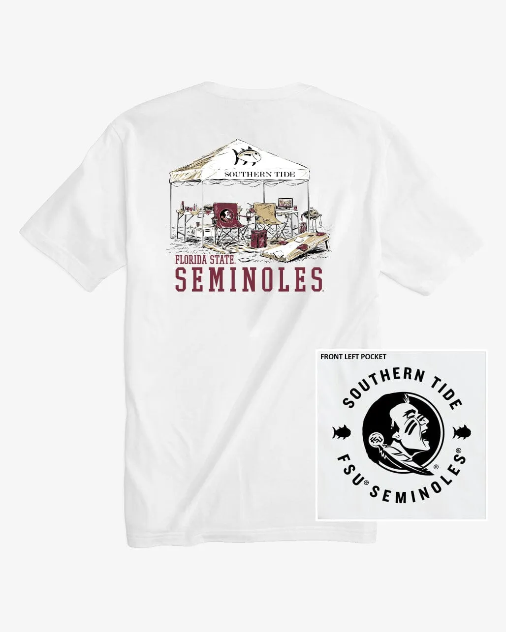 FSU Seminoles Tailgate Time T-Shirt sold by Southern Tide