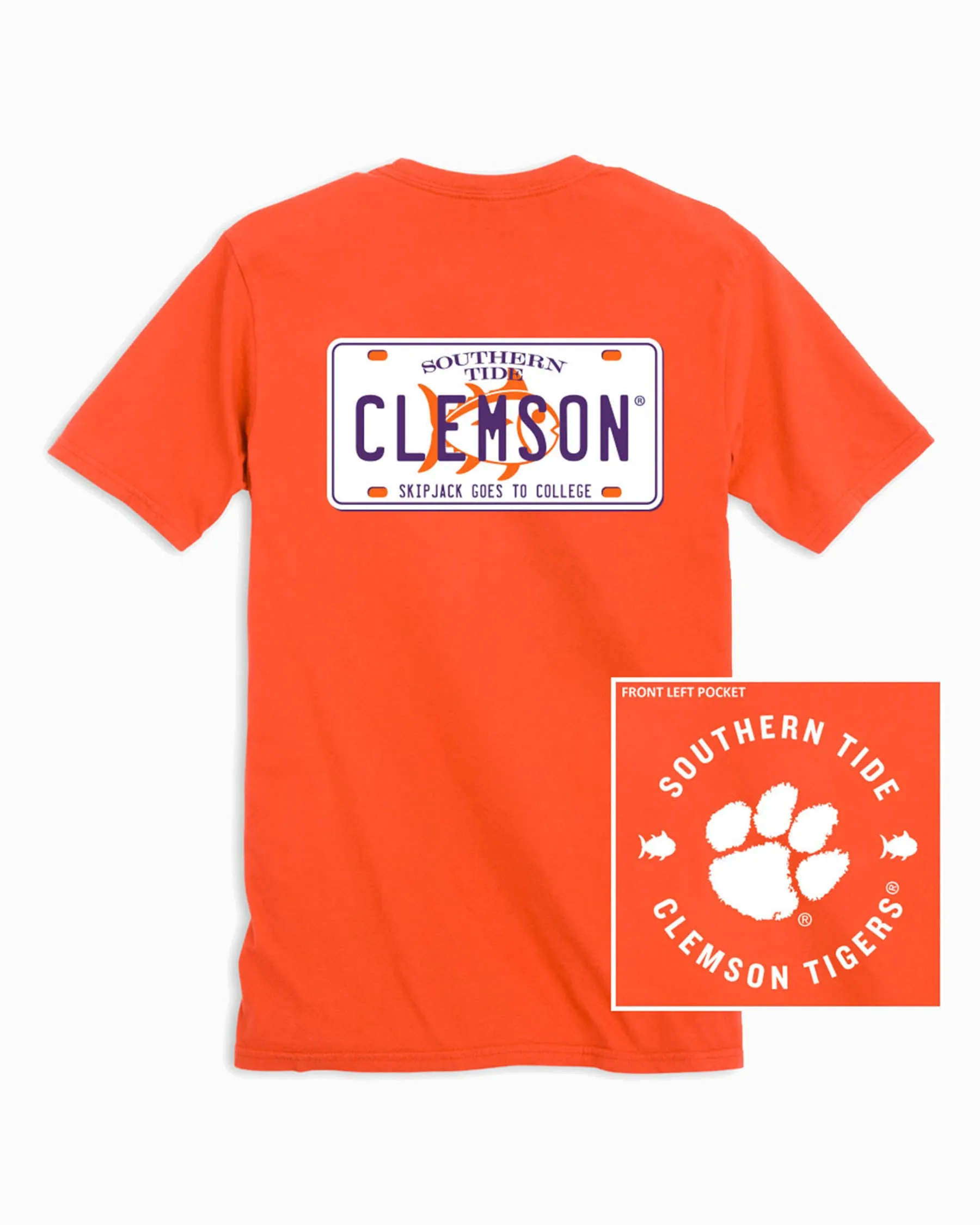 Clemson Tigers License Plate T-Shirt sold by Southern Tide