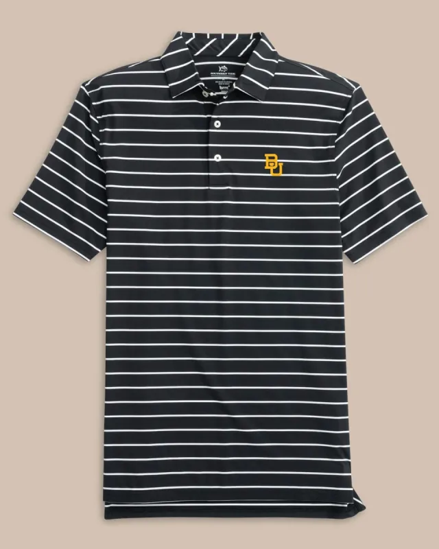 Baylor Bears brrr°®eeze Desmond Stripe Polo sold by Southern Tide