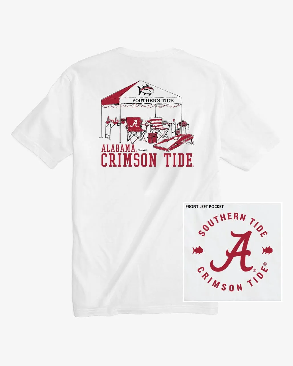 Alabama Crimson Tide Tailgate Time T-Shirt sold by Southern Tide product image thumbnail 2