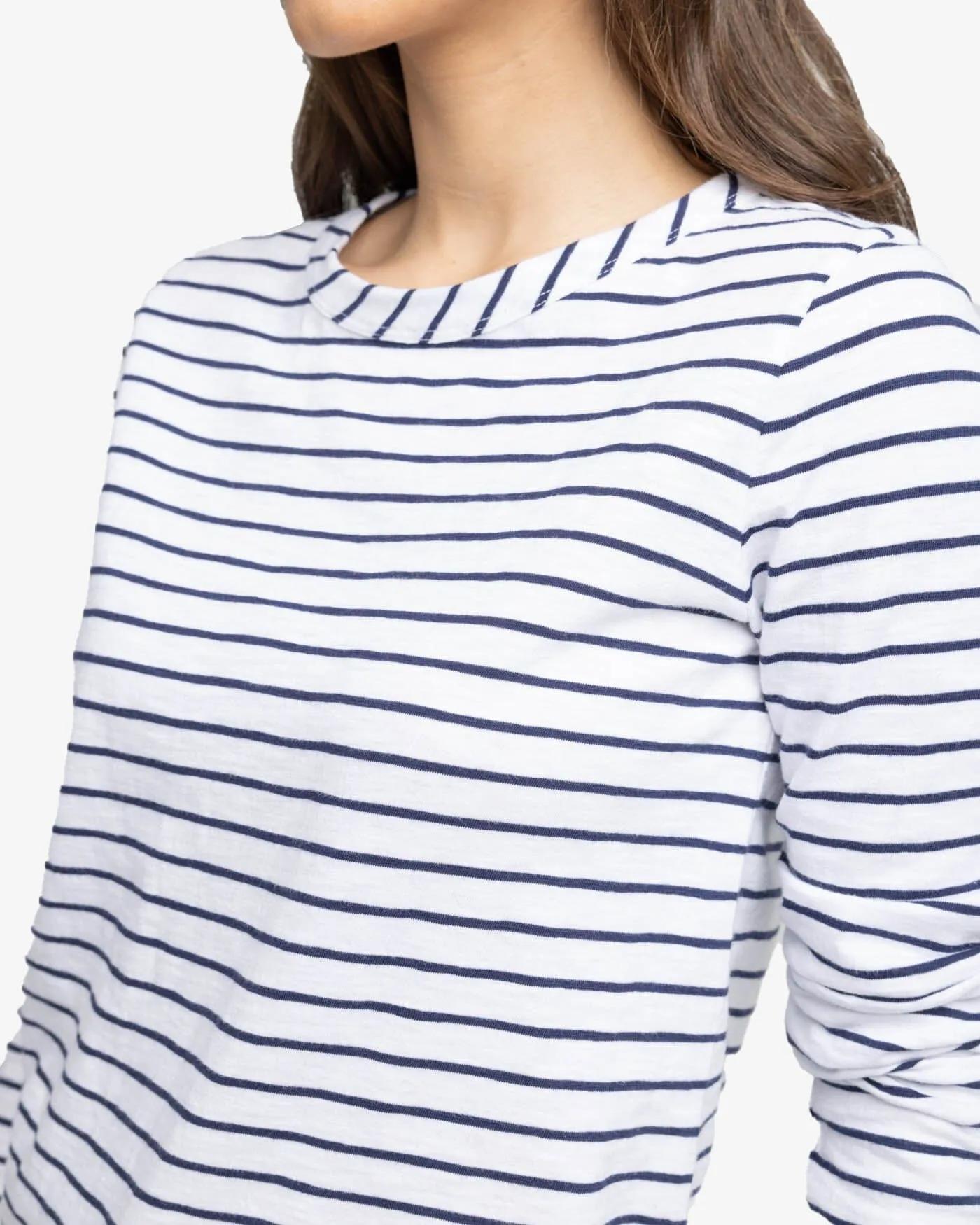 Kimmy Stripe Crew Neck Long Sleeve T-Shirt sold by Southern Tide product image thumbnail 3
