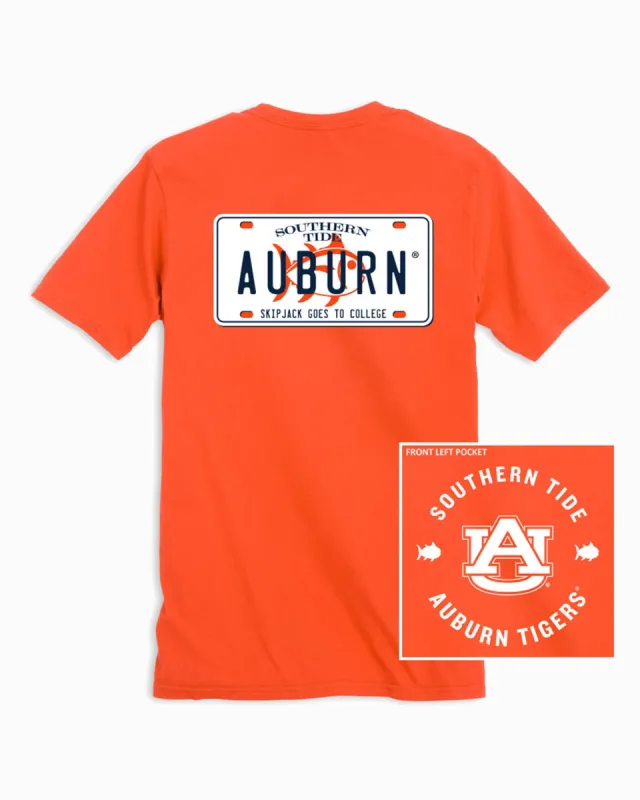 Auburn Tigers License Plate T-Shirt sold by Southern Tide