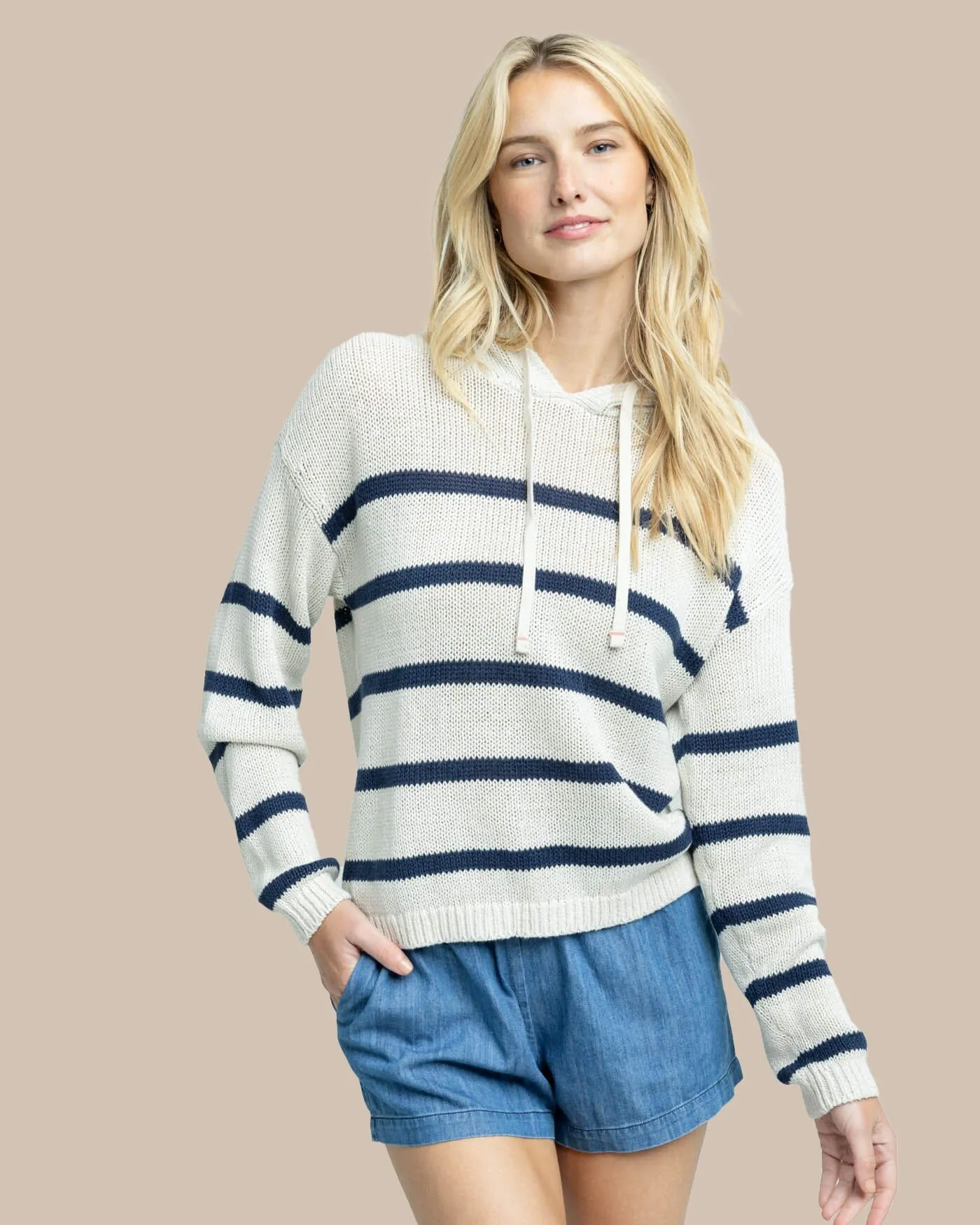 Everlee Striped Hoodie Sweater sold by Southern Tide