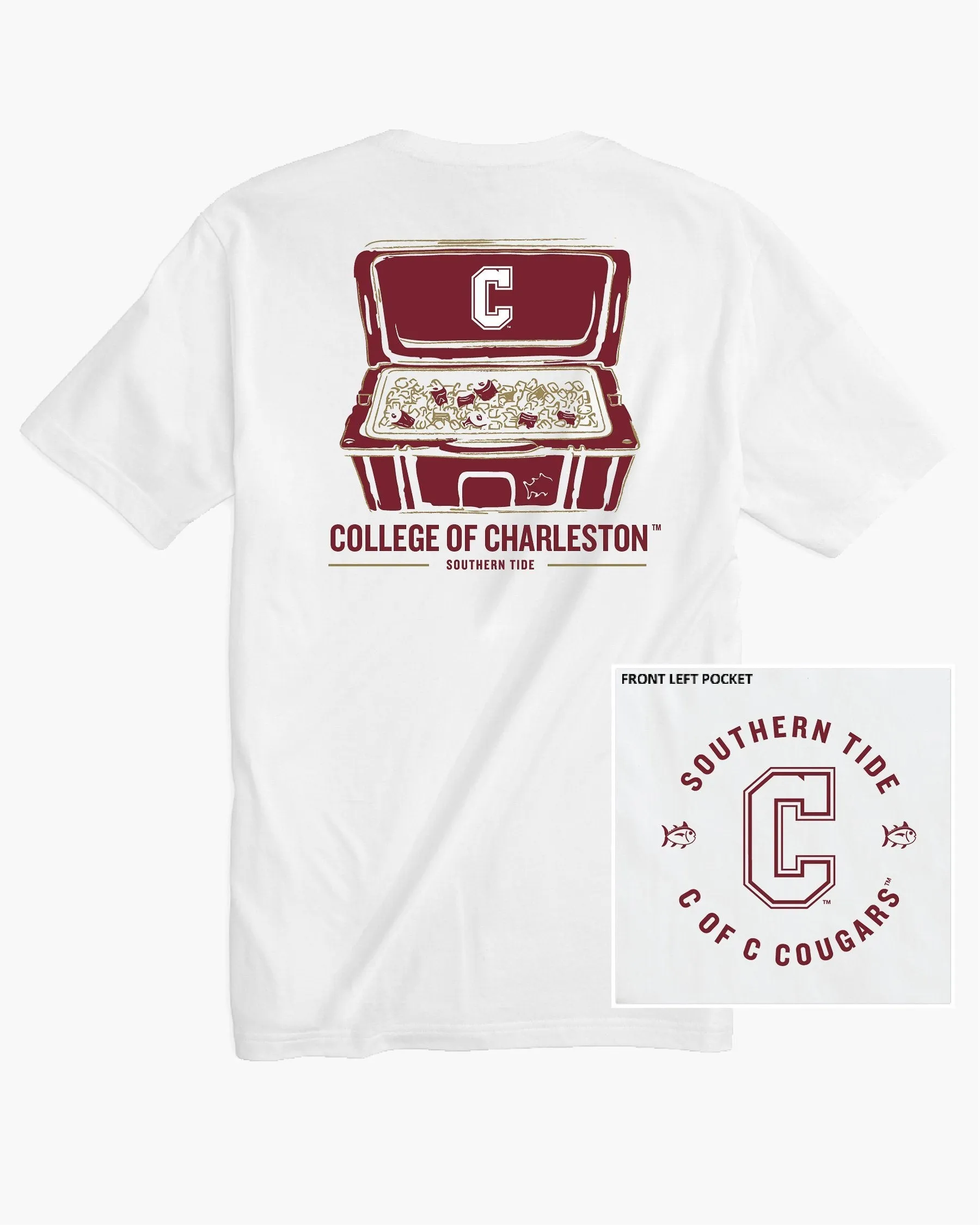 College of Charleston Cougars Cooler Short Sleeve T-Shirt sold by Southern Tide