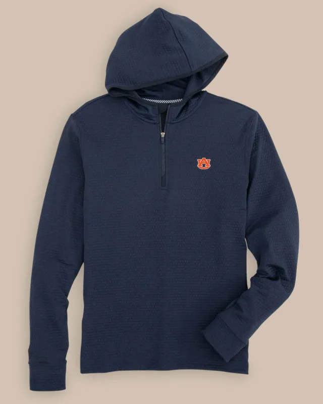 Auburn Tigers Scuttle Heather Quarter Zip Hoodie sold by Southern Tide