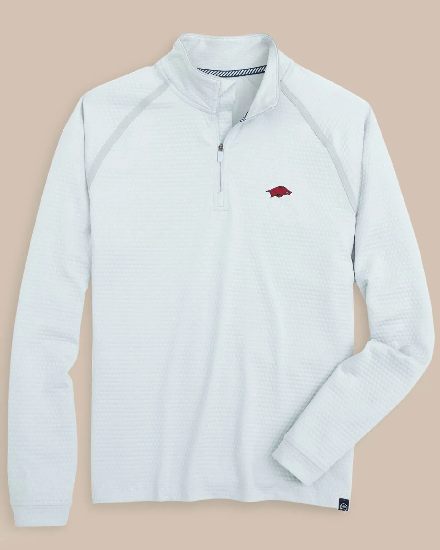 Arkansas Razorbacks Scuttle Heather Quarter Zip sold by Southern Tide