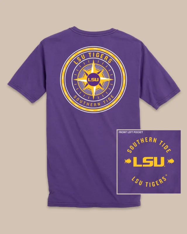 LSU Tigers Gameday Collegiate Compass T-Shirt sold by Southern Tide