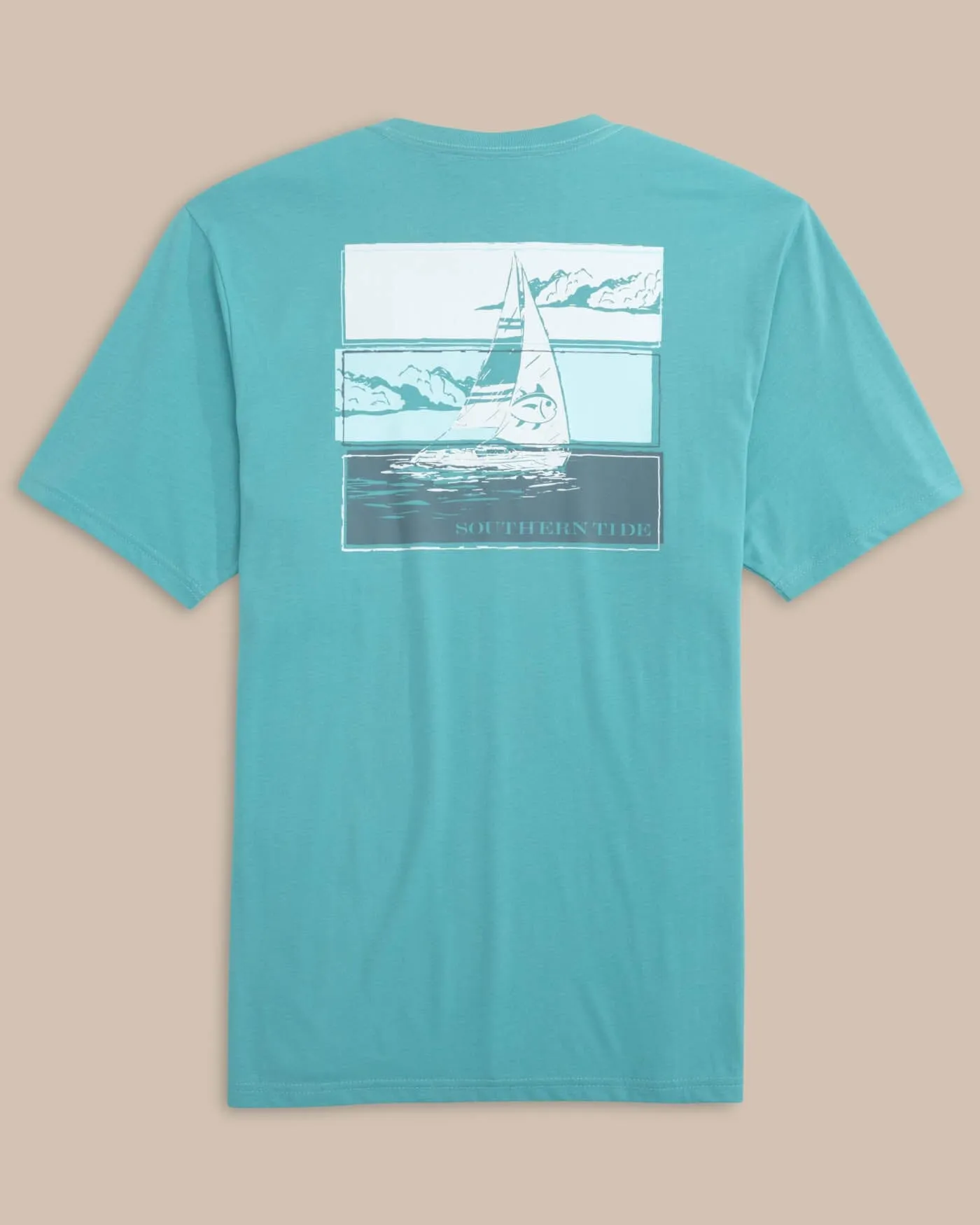 Set Sail Tri Short Sleeve T-Shirt sold by Southern Tide