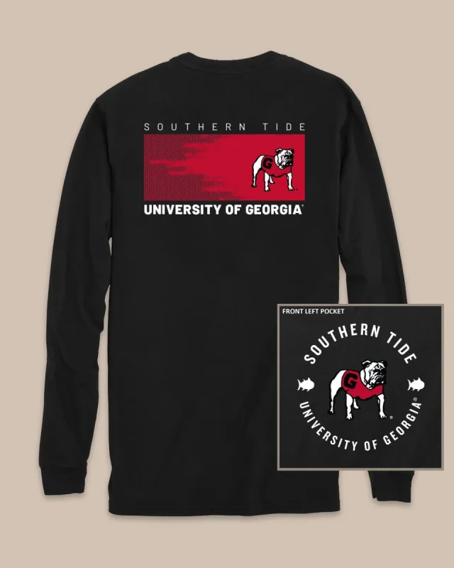 Georgia Bulldogs Gameday Hexagon Gradient T-Shirt sold by Southern Tide