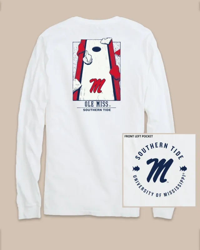 Ole Miss Rebels Gameday Cornhole Board T-Shirt sold by Southern Tide