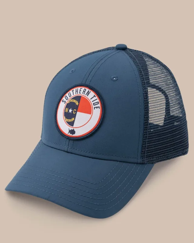North Carolina Patch Performance Trucker Hat sold by Southern Tide