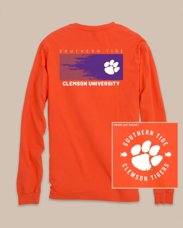 Clemson Tigers Gameday Hexagon Gradient T-Shirt sold by Southern Tide