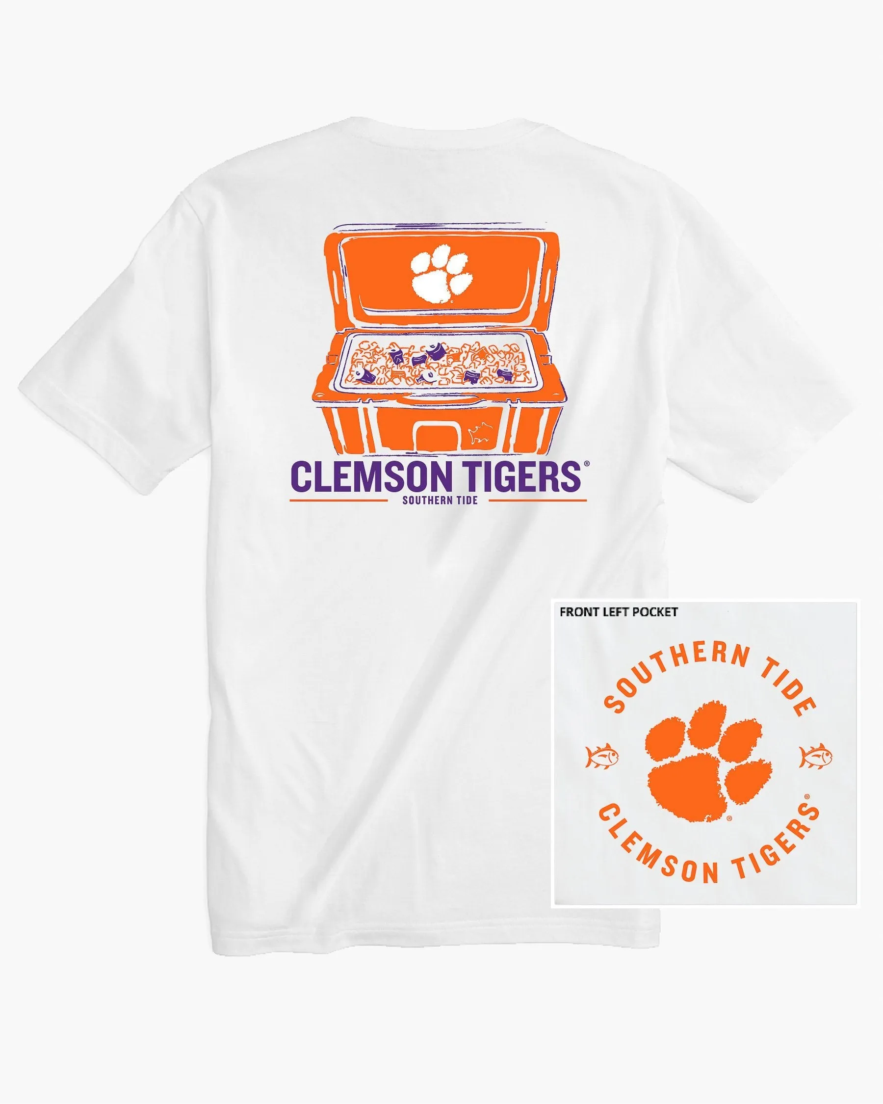 Clemson Tigers Cooler Short Sleeve T-Shirt sold by Southern Tide