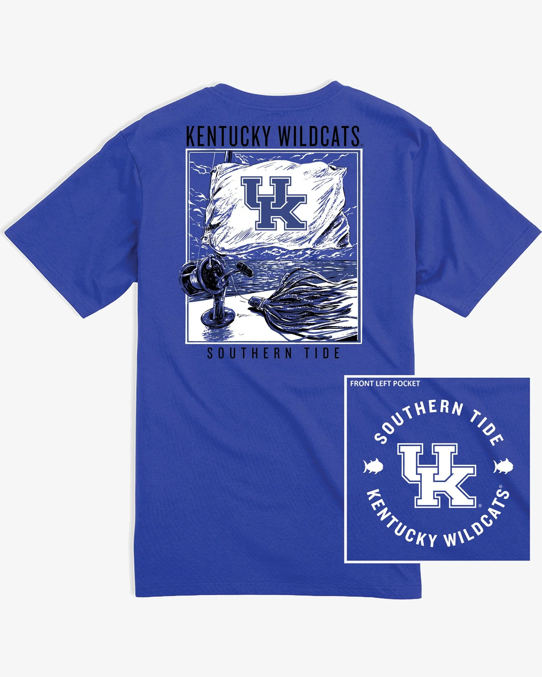 Kentucky Wildcats Fishing Flag T-Shirt sold by Southern Tide product image thumbnail 2