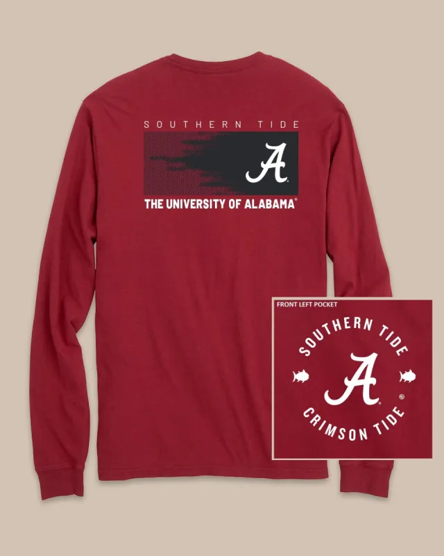 Alabama Crimson Tide Gameday Hexagon Gradient T-Shirt sold by Southern Tide