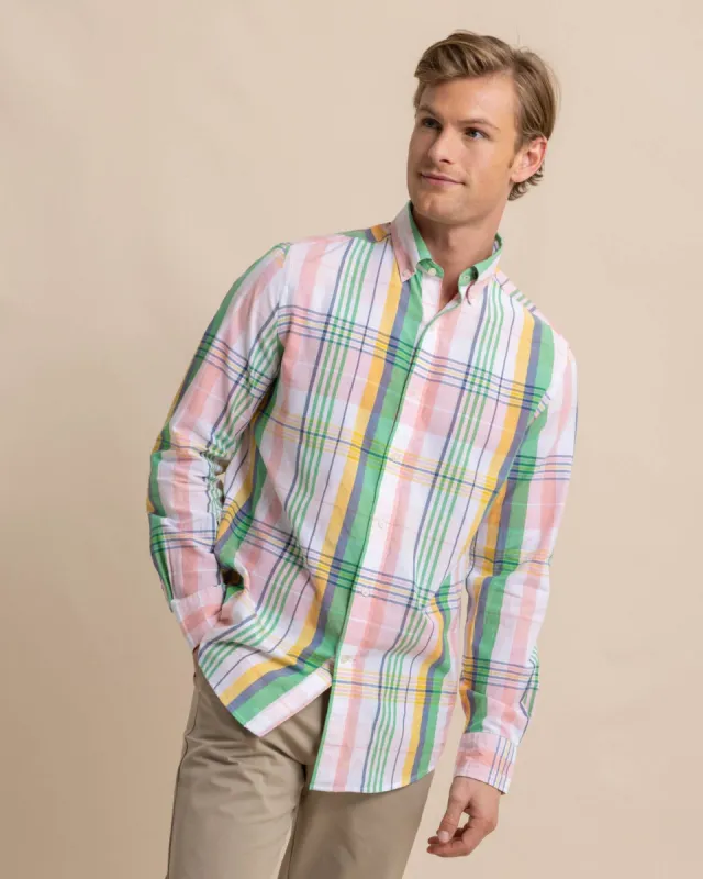 Springers Point Madras Plaid Long Sleeve Sport Shirt sold by Southern Tide