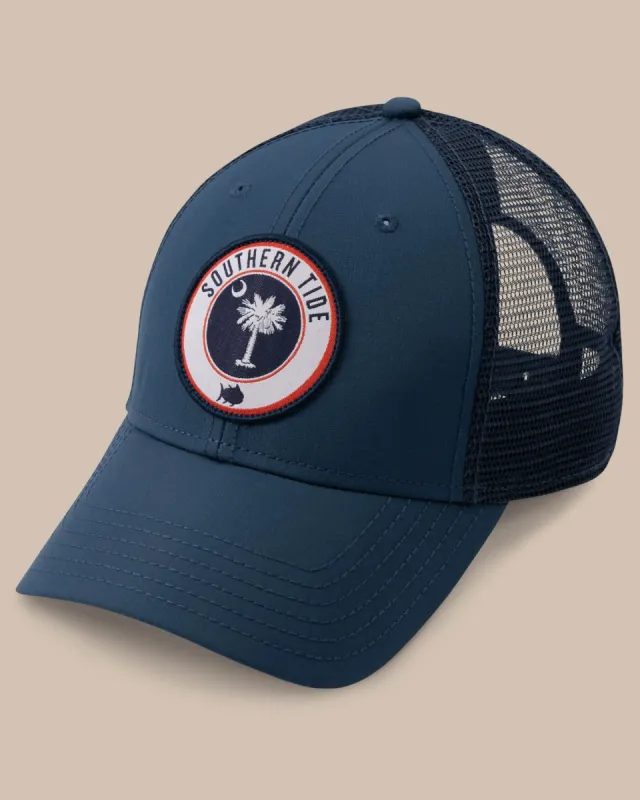 South Carolina Patch Performance Trucker Hat sold by Southern Tide