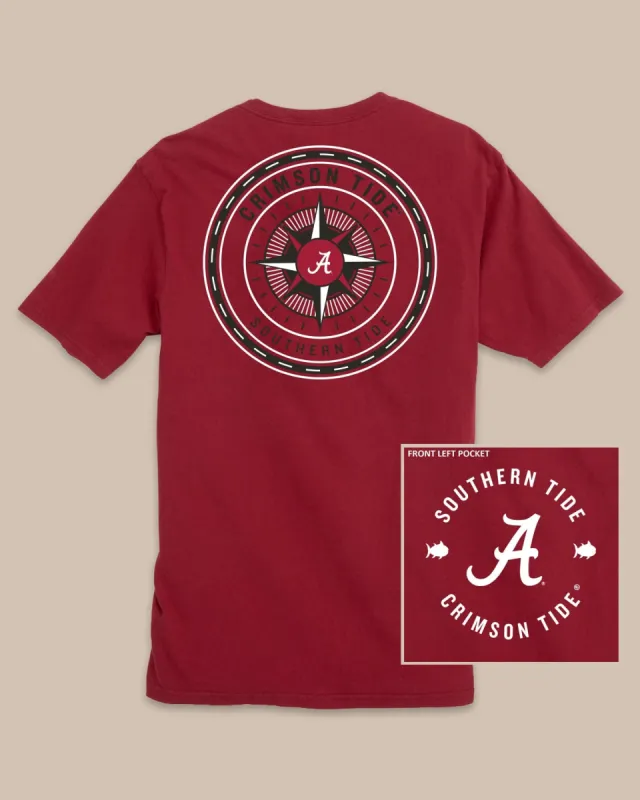 Alabama Crimson Tide Gameday Collegiate Compass T-Shirt sold by Southern Tide